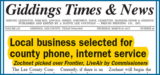 ZOCHNET Offers Phone and Internet to Lee County